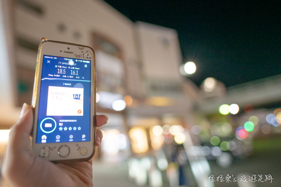 日本 docomo SIM卡 吃到飽無限制6日方案，長崎車站測速