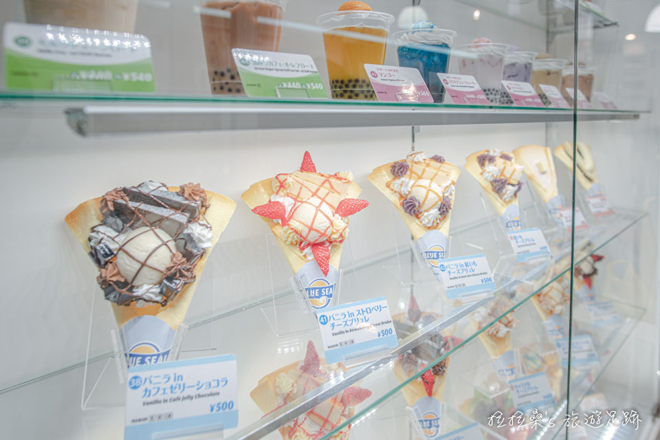 沖繩國際通的Blue Seal冰淇淋，每一樣看起來都超好吃