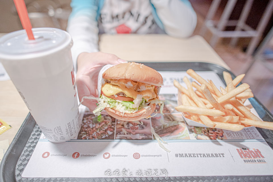 美國 Habit Burger 的 Double Charburger套餐