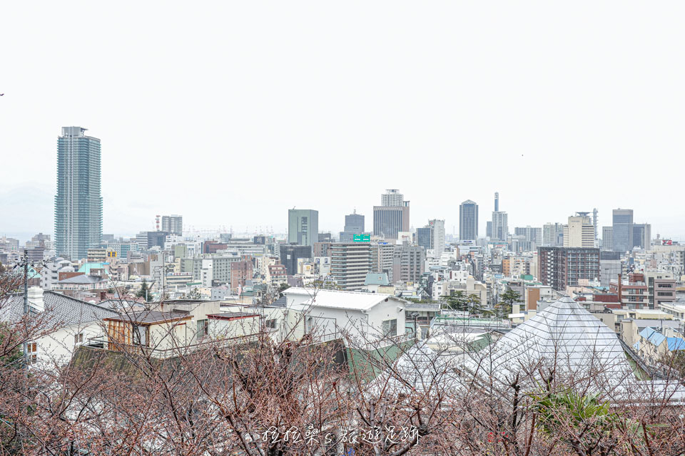 神戶北野天滿神社能看到神戶市景