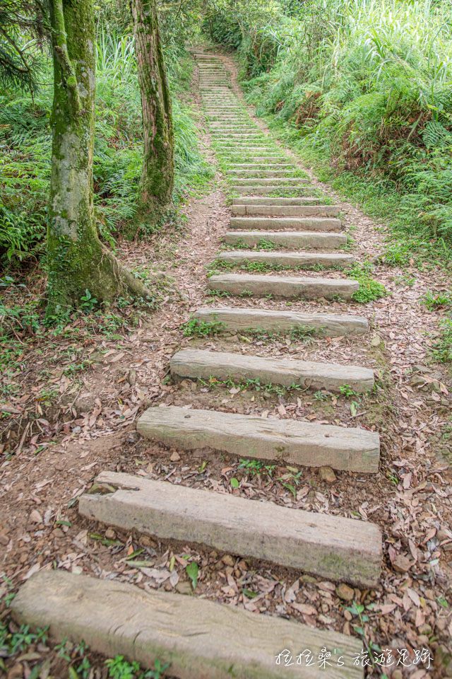 基隆姜子寮山步道從1.2k起坡度開始變陡