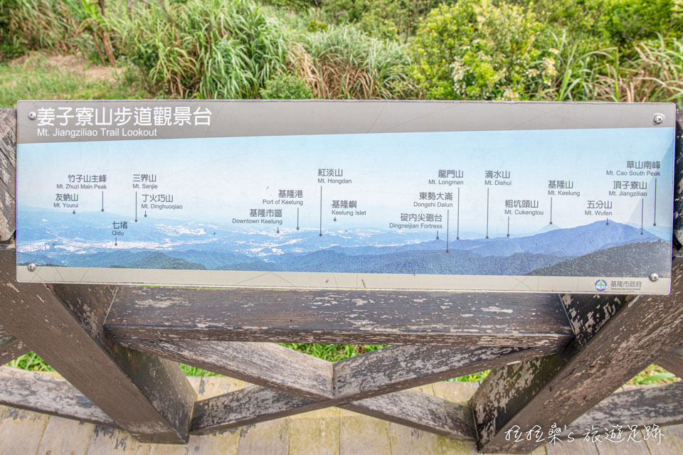 基隆姜子寮山山頂有360度無死角的寬闊視野