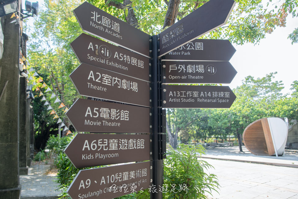 台南蕭壠文化園區指標十分清楚